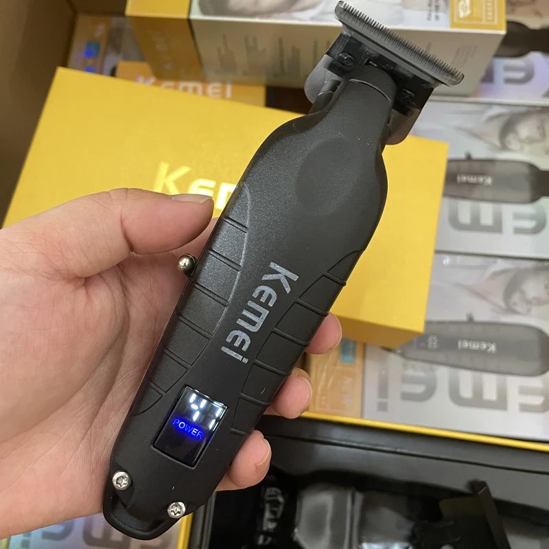 KEMEI Men Hair Clippers for Hair Cutting Professional Cordless Barber Hair Trimmer for Men with LED