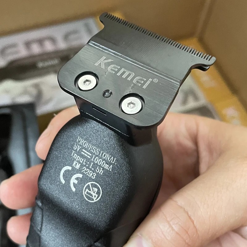 KEMEI Men Hair Clippers for Hair Cutting Professional Cordless Barber Hair Trimmer for Men with LED