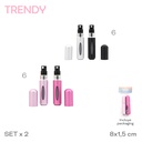 PERFUMERO 8X1,5CM - ROSA CON FUCSIA - 1 UND. TRENDY - foto 4