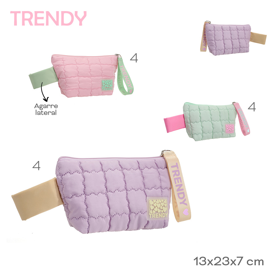 PORTACOSMETICOS 13X23X7CM - ROSA - 1 UND. TRENDY - foto 3