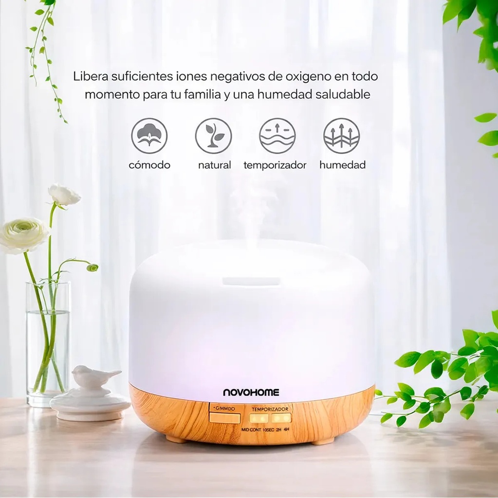 DIFUSOR AROMATICO HUMIDIFICADOR 300 ML NOVOHOME - 5