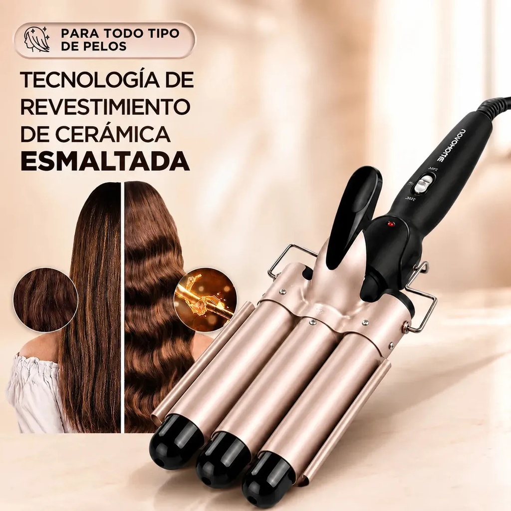 BUCLERA RIZADOR 3 TUBOS 130W NOVOHOME - 8
