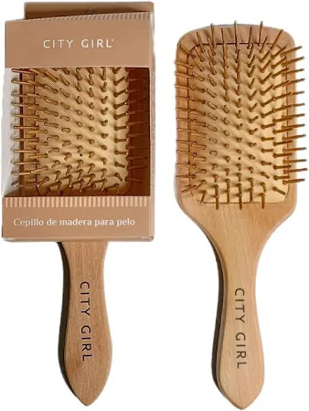 CEPILLO DE MADERA PARA PELO (1 UND - CAJA)