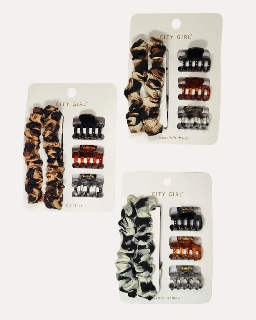 KIT DE COLITA Y HEBILLA ANIMAL PRINT