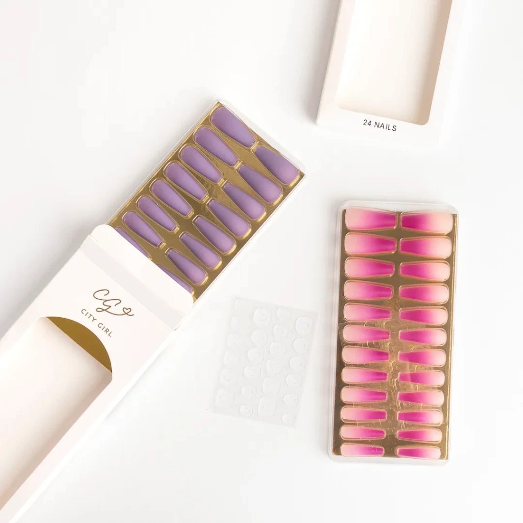 UÑAS POSTIZAS PRESS ON (24 UND - CAJA)