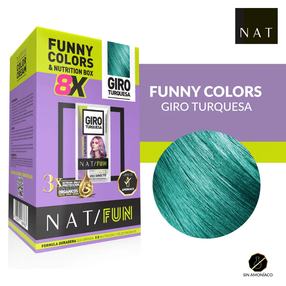 NAT FUN TURQUOISE TWIST 50G SACHET  (TURQUOISE - 50G - 50G)