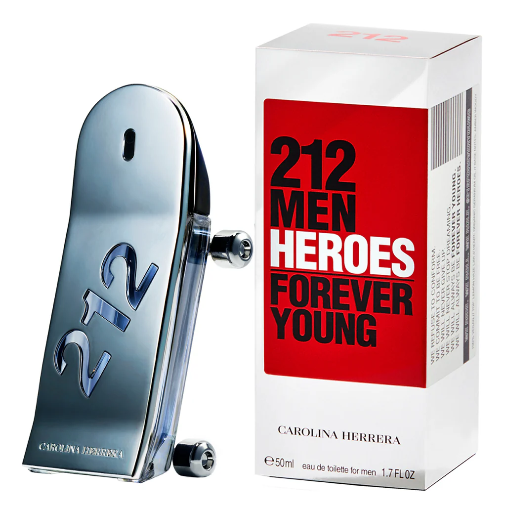 CAROLINA HERRERA 212 HEROES MEN EDT (50ML - CAJA)