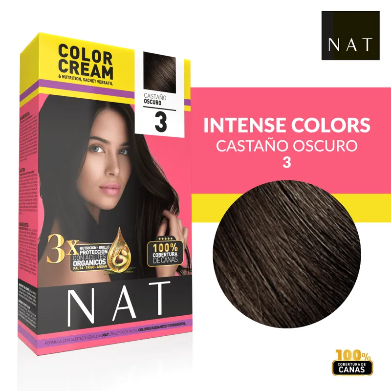 NAT SACHET 3 DARK BROWN (50G)
