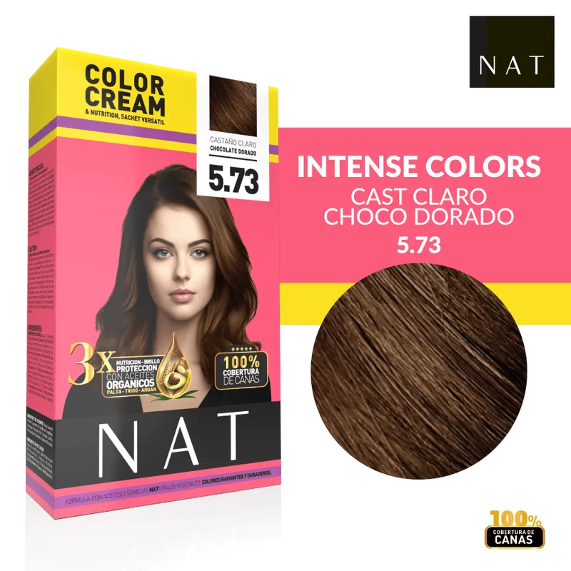 NAT SACHET  5.73 LIGHT CHOC GOLD BROWN (50G)