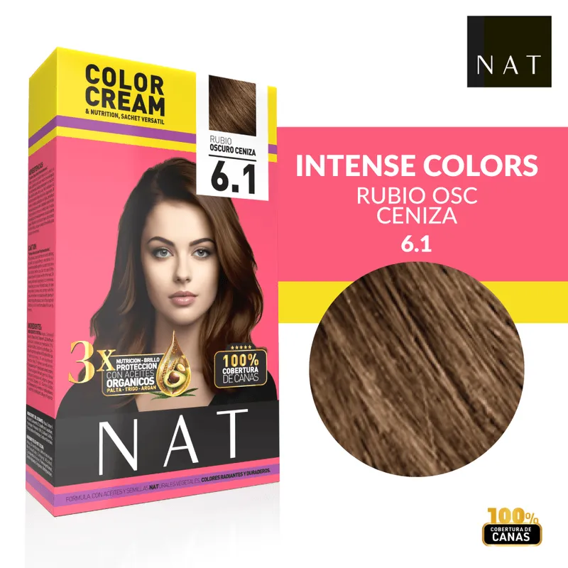 NAT SACHET  6.1 DARK ASH BLONDE (50G)