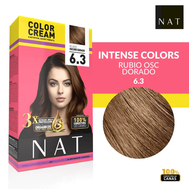 NAT SACHET 6.3 DARK GOLD BLONDE (50G)