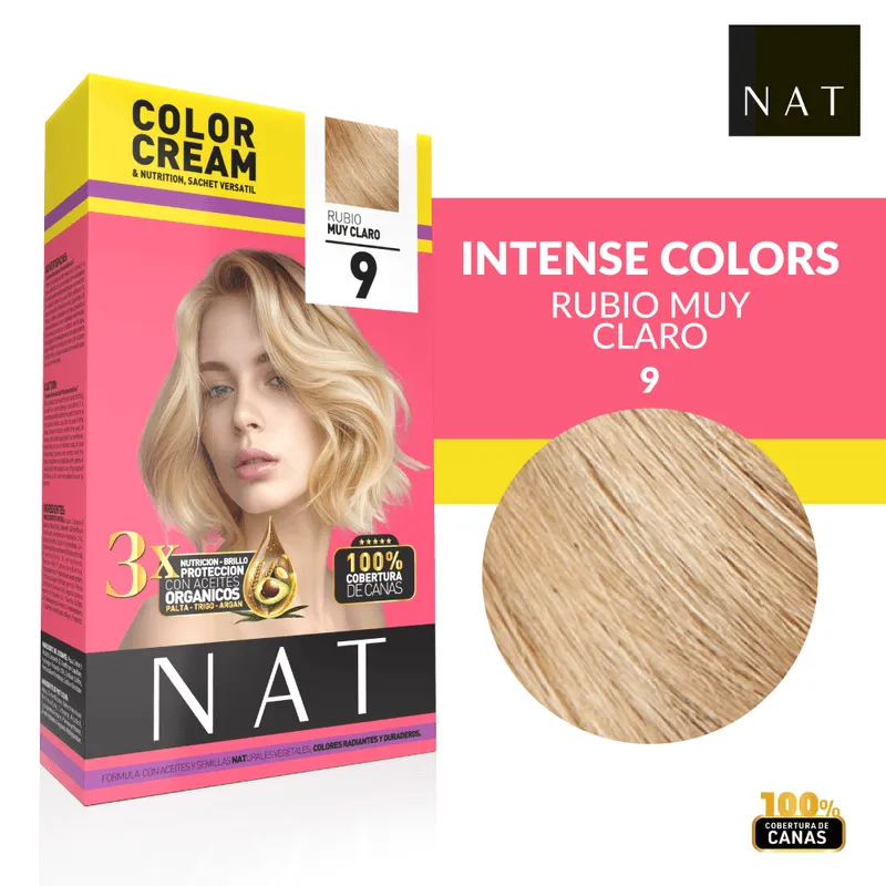 NAT SACHET 9 VERY LIGHT BLONDE (50G)