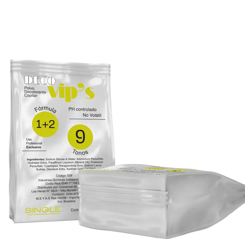 POLVO DECOLORANTE VIPS 1+2  (500G - BOLSA)