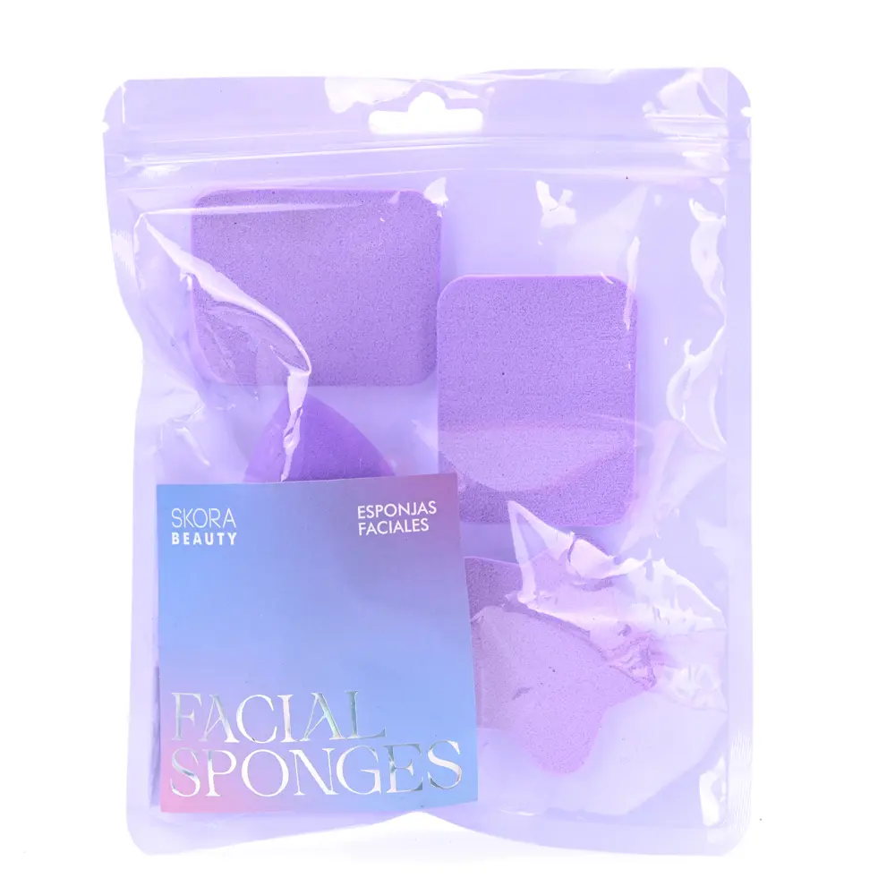 SET ESPONJAS BLENDER PARA MAQUILLAJE COLORES PASTEL X4U (VARIOS - SET)