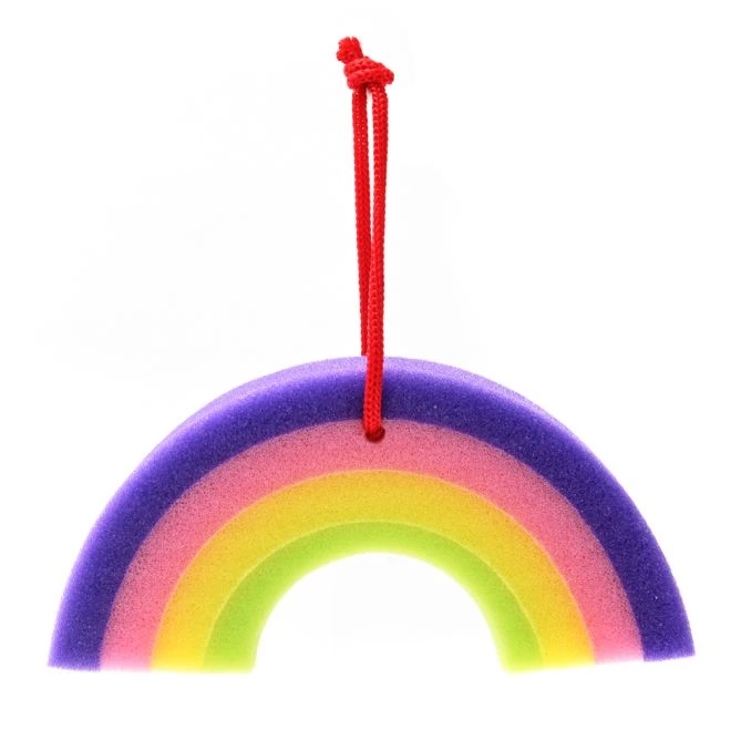 ESPONJA DE BAÑO CON FORMA DE ARCOIRIS X1U (VARIOS - UNIDAD)
