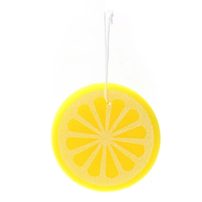 ESPONJA DE BAÑO CON FORMA DE LIMON X1U