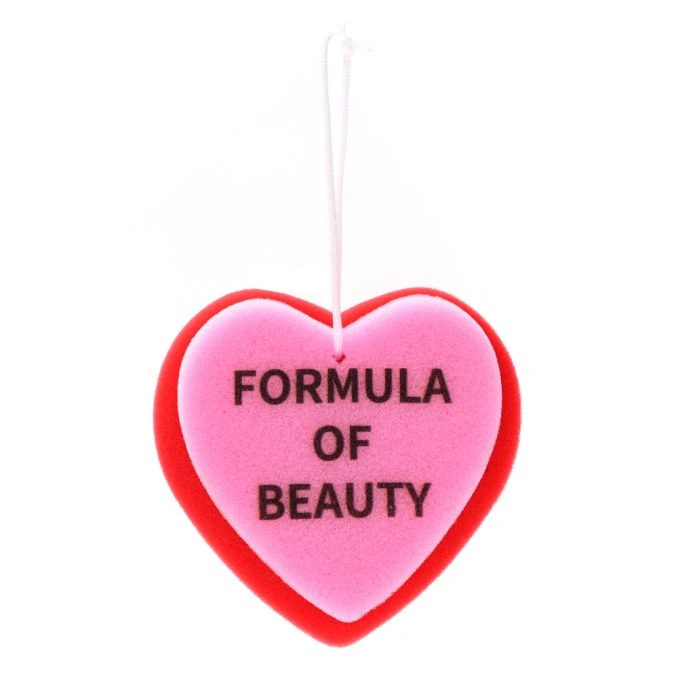 ESPONJA DE BAÑO CORAZÓN FORMULA OF  BEAUTY  X1U