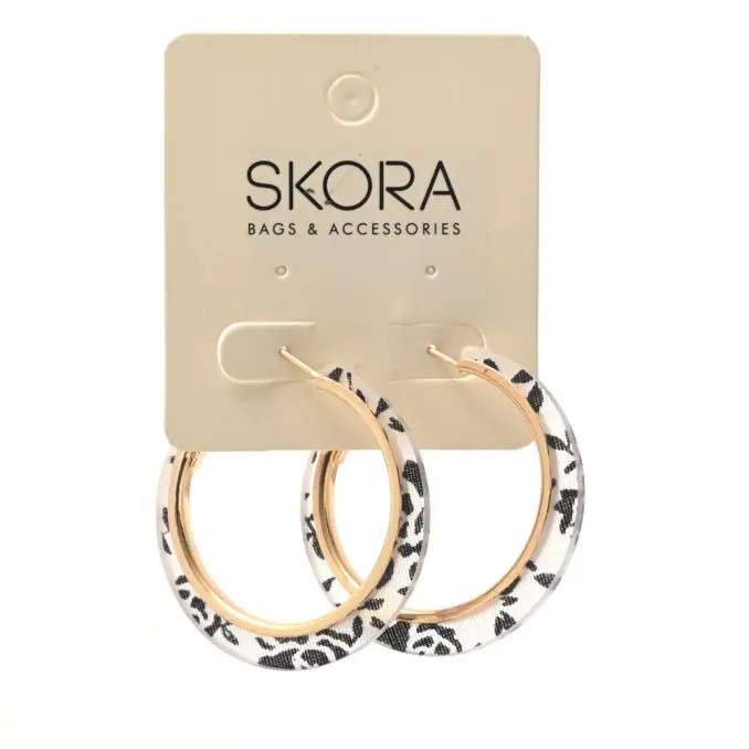 ARO ARGOLLA CON ACRILICO CEBRA X1U (UNIDAD)