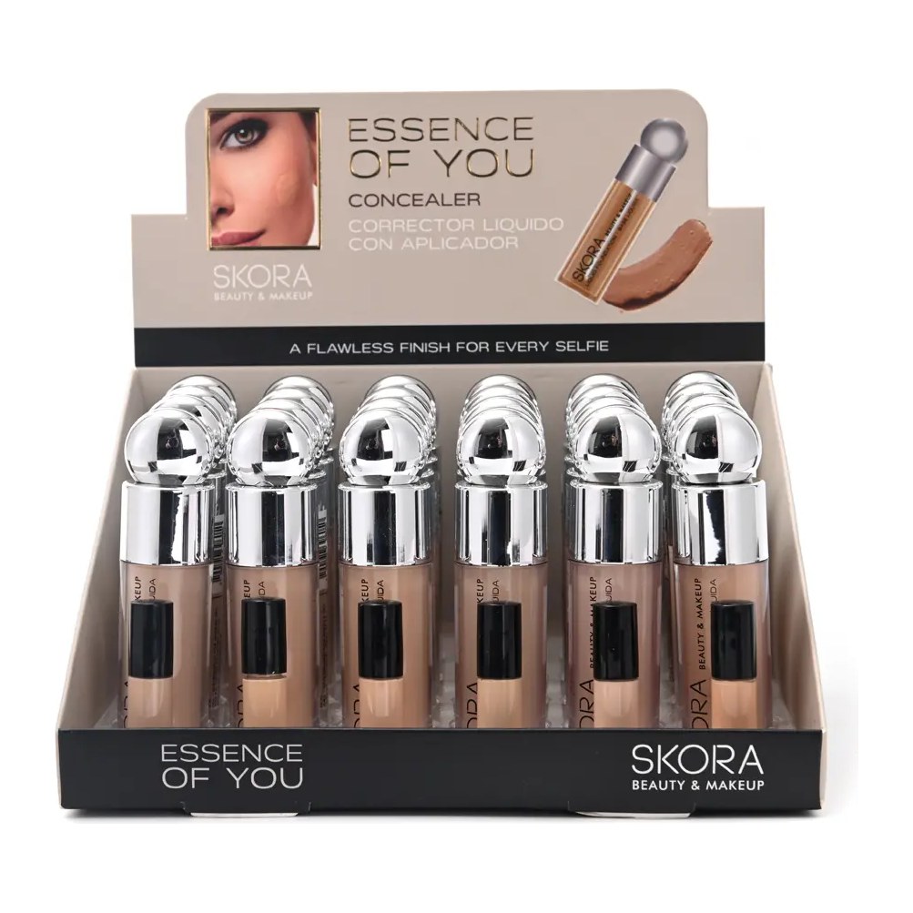 [50764] MAQUILLAJE FLUIDO CON APLICADOR DELUXE X24U (UNIDAD) SKORA