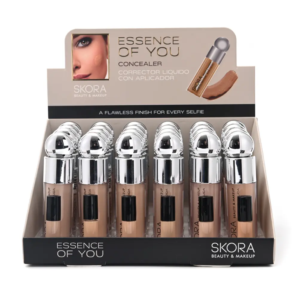 MAQUILLAJE FLUIDO CON APLICADOR DELUXE X24U (UNIDAD)