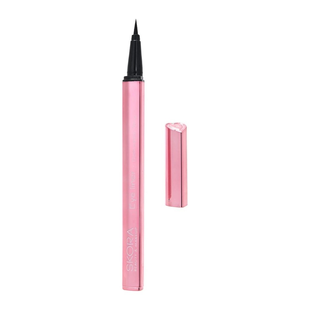 [50938] DELINEADOR DE OJOS FIBRA CORAZON X24U (NEGRO - UNIDAD) SKORA