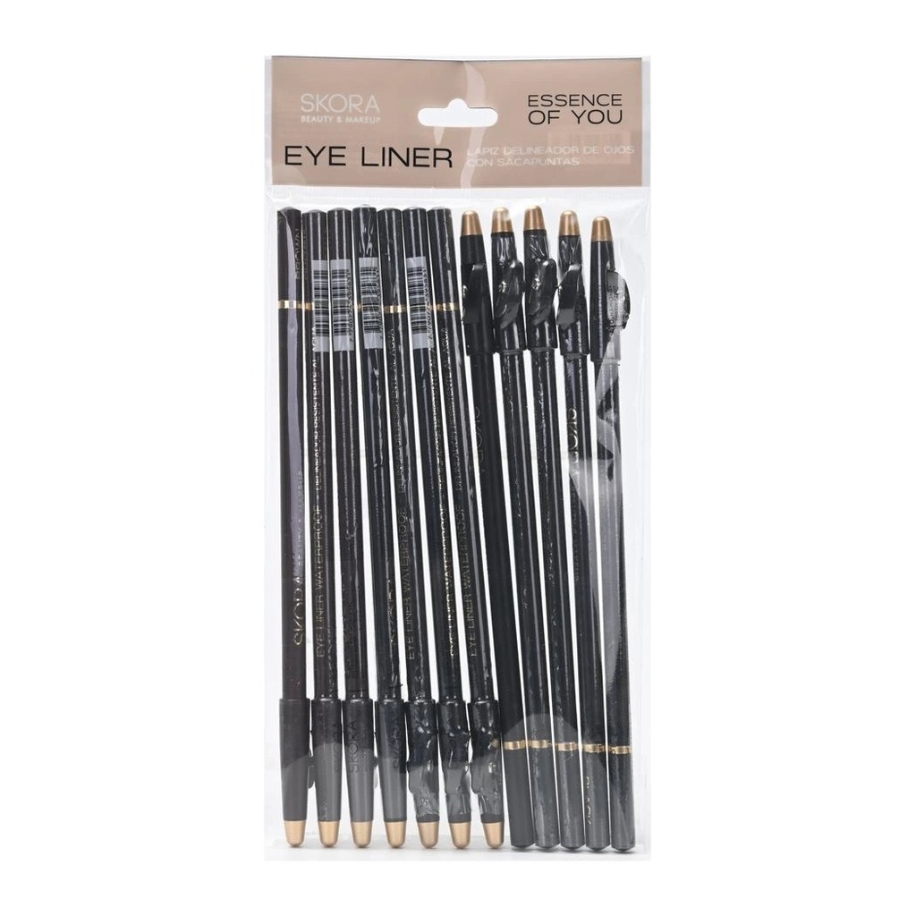 [50920] DELINEADOR LAPIZ PARA OJOS CON SACAPUNTAS X12U (UNIDAD) SKORA