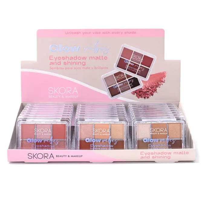 SOMBRAS PARA OJOS COMBINADAS X 6 TONOS X24U (UNIDAD)