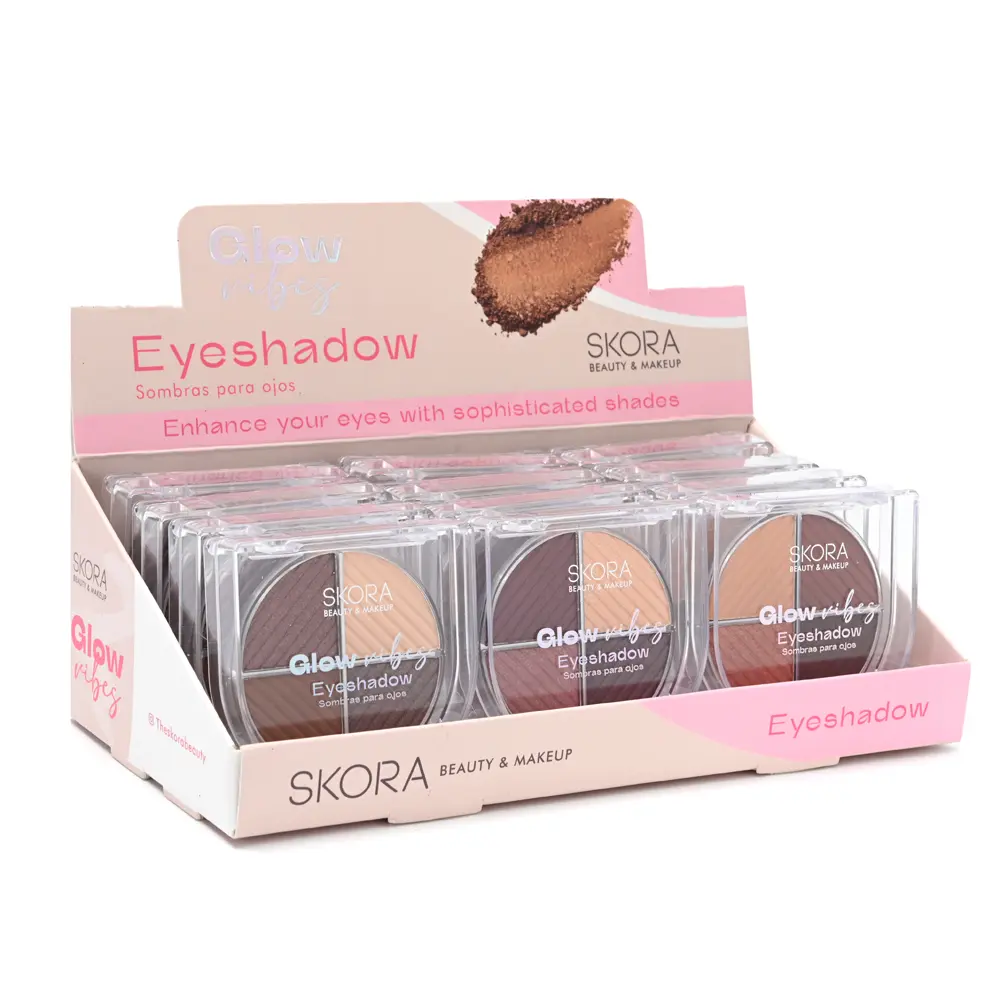 SOMBRAS PARA OJOS COMBINADAS X 9 TONOS X24U (UNIDAD)