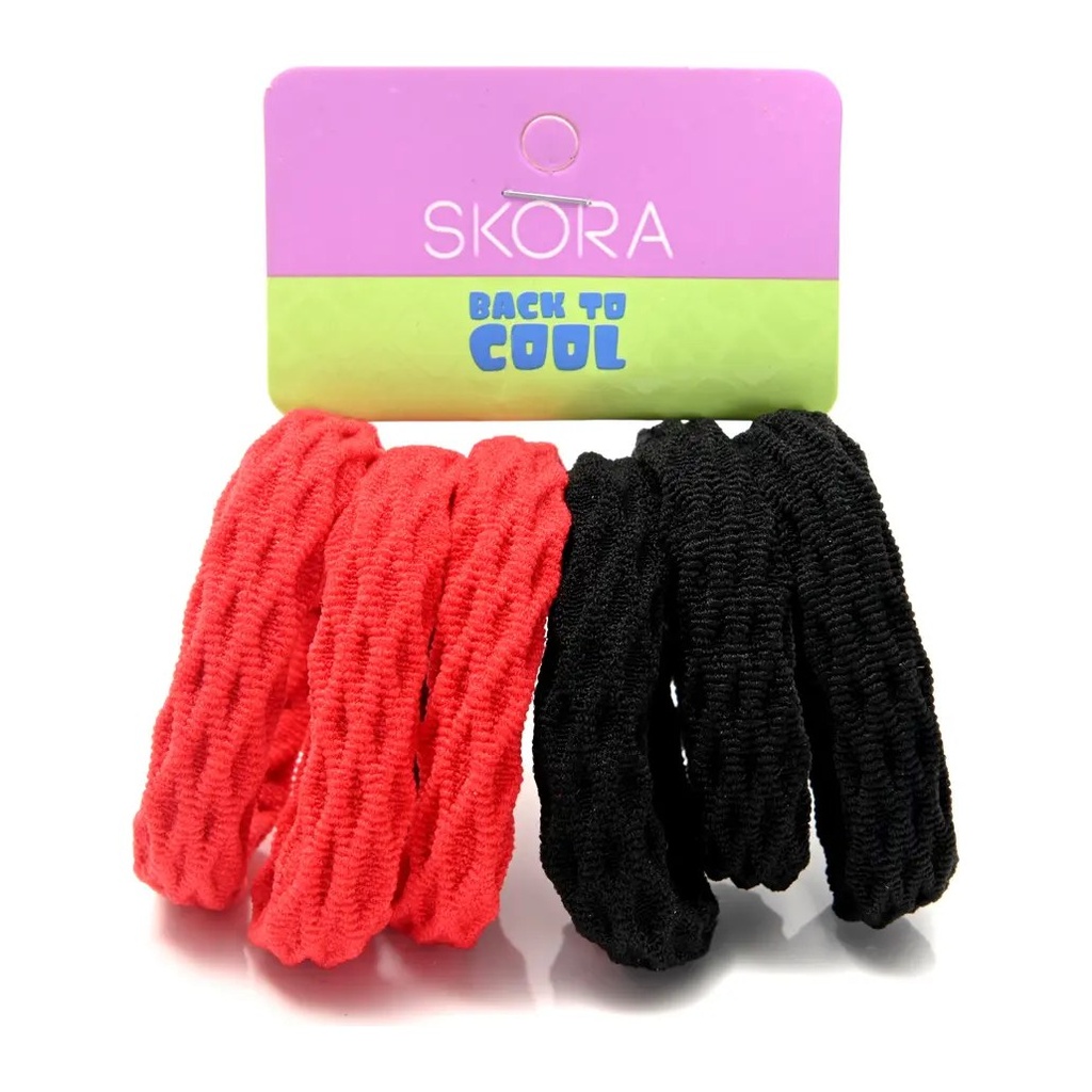 SET GOMITA DE PELO ESCOLAR X 6U. (SET) SKORA