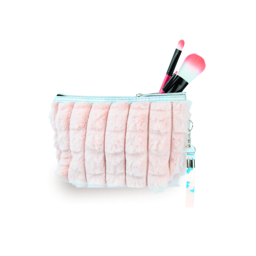 NECESSAIRE DE PIEL ROSA (ROSA - 1 UND. - BOLSA)