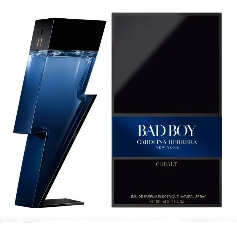 CAROLINA HERRERA BAD BOY COBALT MEN EDP (100 ML - CAJA)