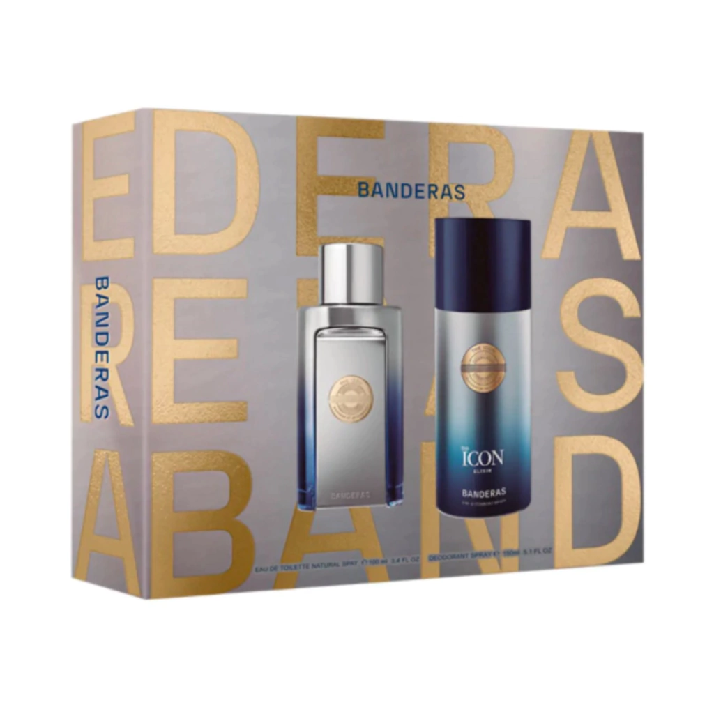 BANDERAS THE ICON ELIXIR MEN X100V EDP + DEO X150V COFRE