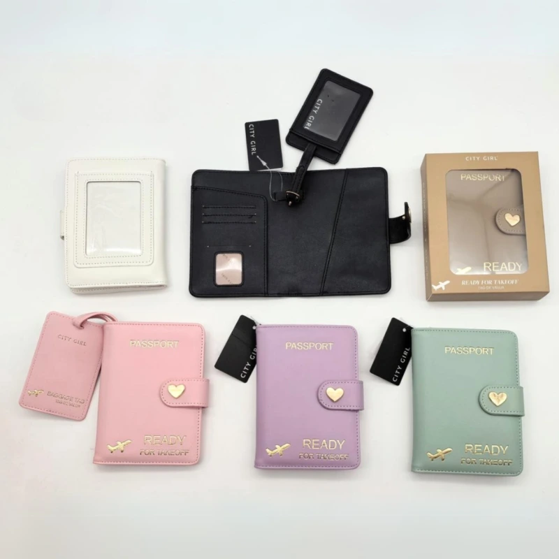 SET VIAJERO PORTA PASAPORTE Y TARJETERO PARA VALIJA*180