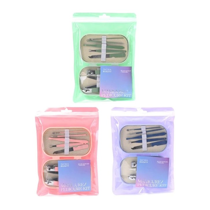 [51408] SET UÑAS Y CUIDADO PERSONAL; INCLUYE NECESER X8U SKORA