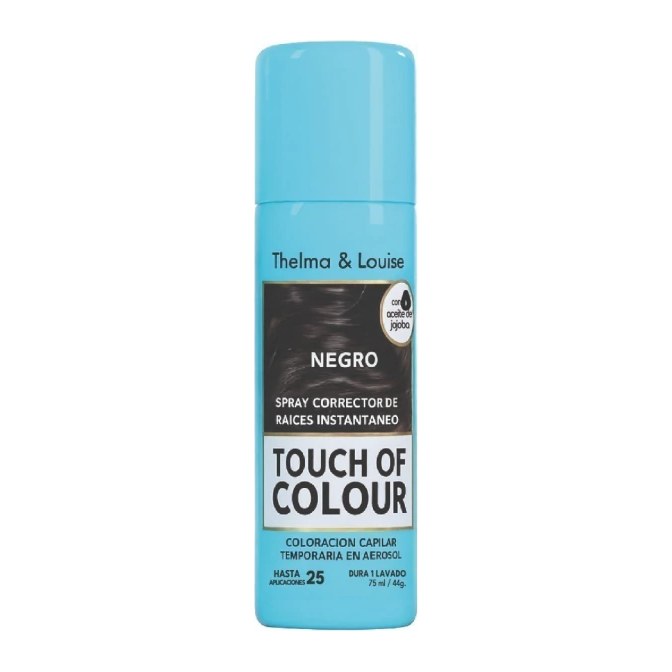 SPRAY TAPA CANAS TOUCH OF COLOUR T Y L 01 NEGRO THELMA Y LOUISE