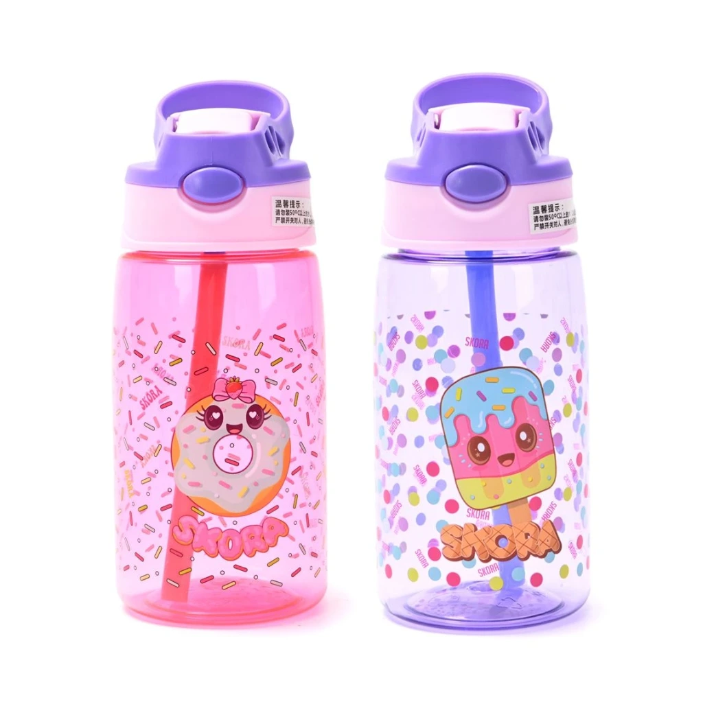 BOTELLA INFANTIL PICO RETRACTIL Y AGARRE 480ML