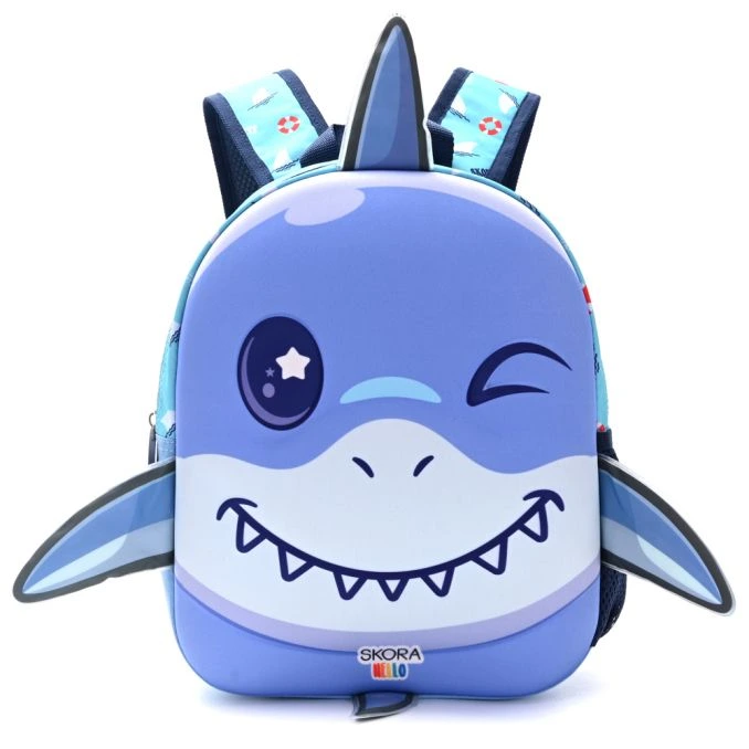 MOCHILA KAWAII TERMOFORMADA TIRBURON 22X30X10CM 12 PULG. X1U SKORA