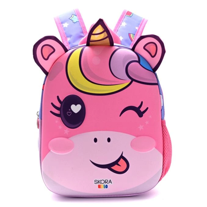 MOCHILA KAWAII TERMOFORMADA UNICORNIO 22X30X10CM 12 PULG. X1U