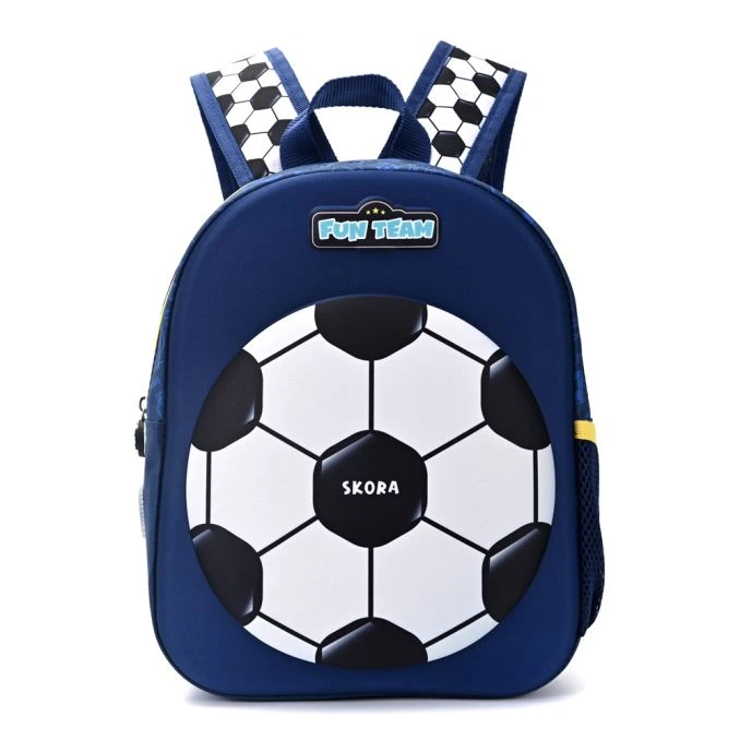 MOCHILA PETIT TERMOFORMADA FUTBOL BLUE 22X30X10CM 12 PULG. X1U