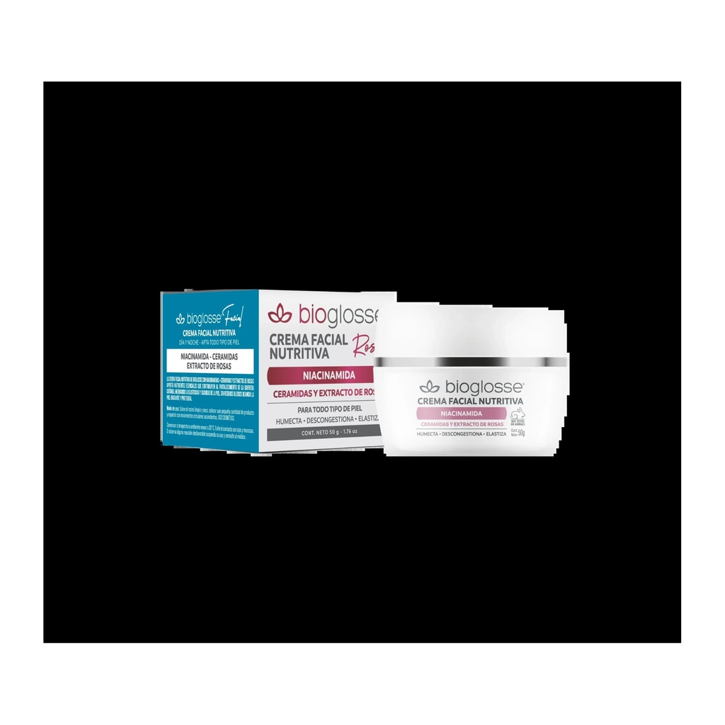CREMA FACIAL NUTRITIVA - LINEA ROSE 50GR BIOGLOSSE