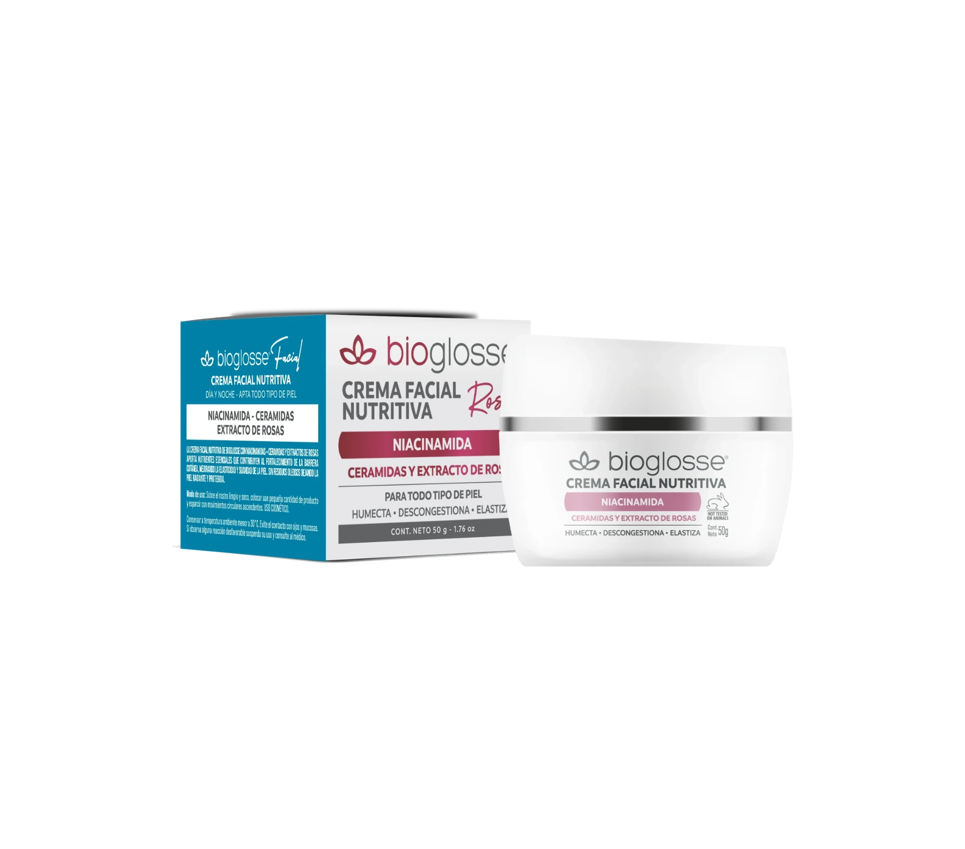 CREMA FACIAL NUTRITIVA - LINEA ROSE 50GR