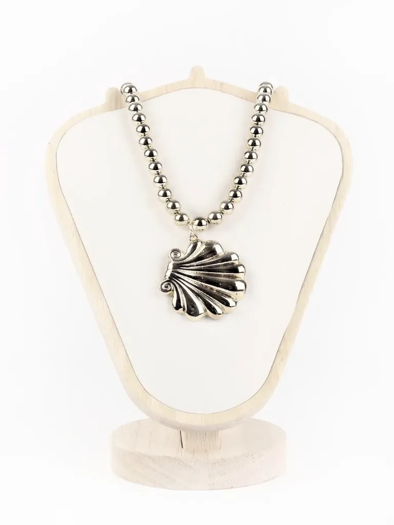 COLLAR SILVER SHELL CAREY