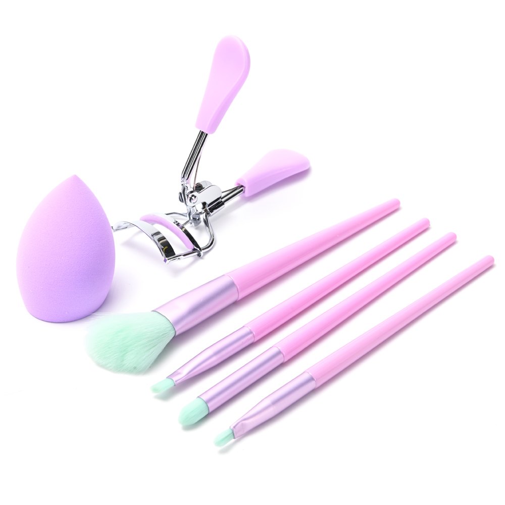SET DE MAQUILLAJE BROCHAS ARQUEADOR Y BLENDER SKORA
