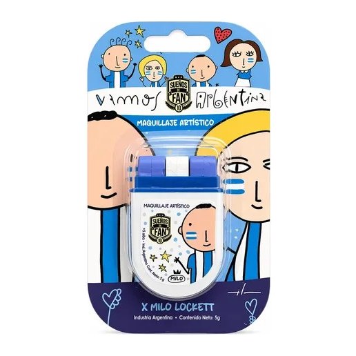 [51894] MAQUILLAJE ARTÍSTICO A RODILLO SELECCIÓN ARGENTINA X MILO LOCKETT 5ML SUEÑOS DE FAN