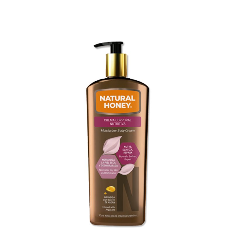 CREMA CORPORAL NUTRITIVA NATURAL HONEY | PIEL SECA Y DESHIDRATADA 400ML