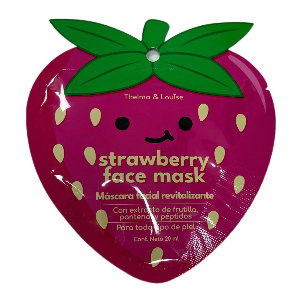 [52140] MASCARA FACIAL FRUTILLA - REVITALIZANTE THELMA Y LOUISE