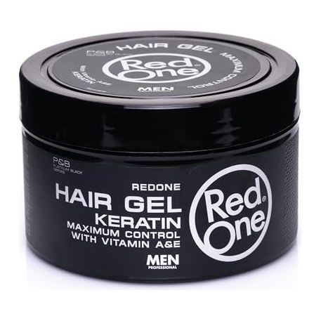 [52387] HAIR STYLING GEL KERATIN 400 ML - NEGRO - 1 UND. - POTE RED ONE