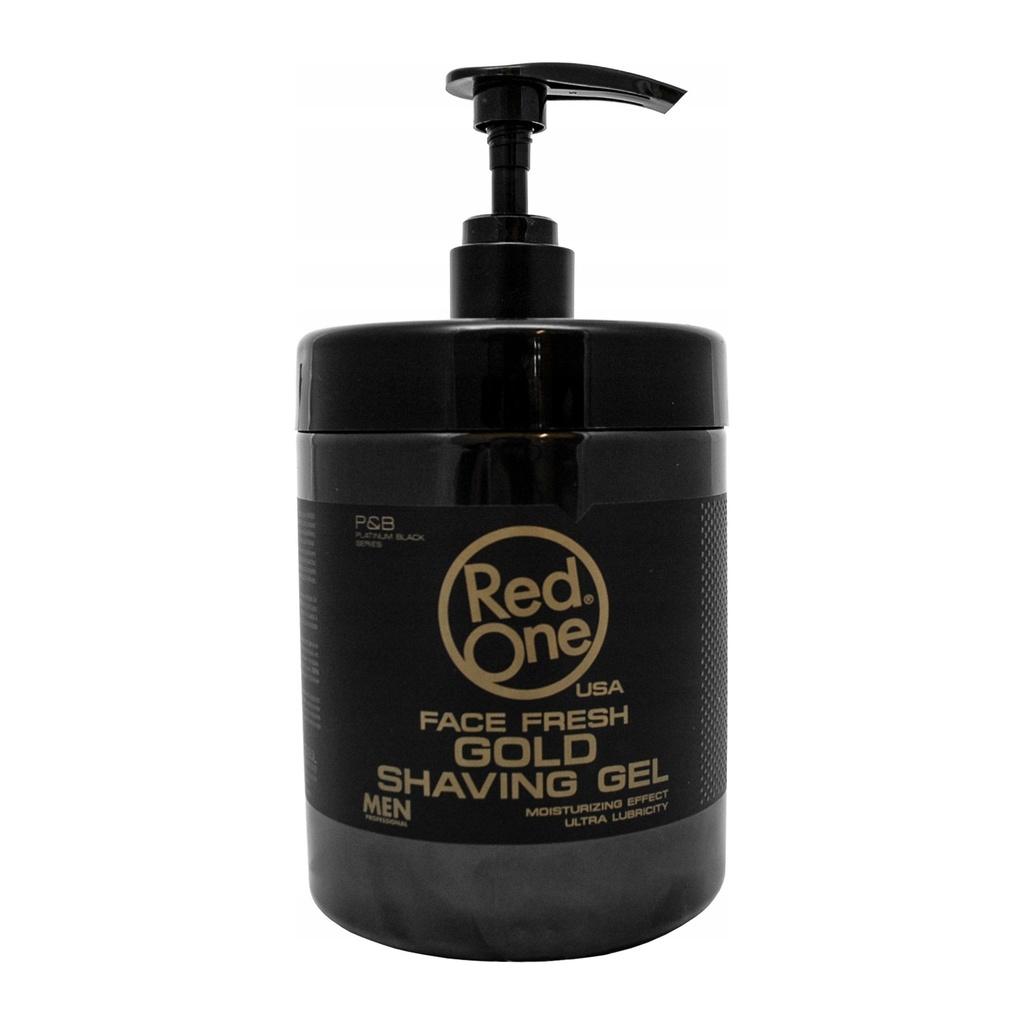 [52390] SHAVING GEL GOLD 1000 ML - 1 UND. - BOTELLA RED ONE
