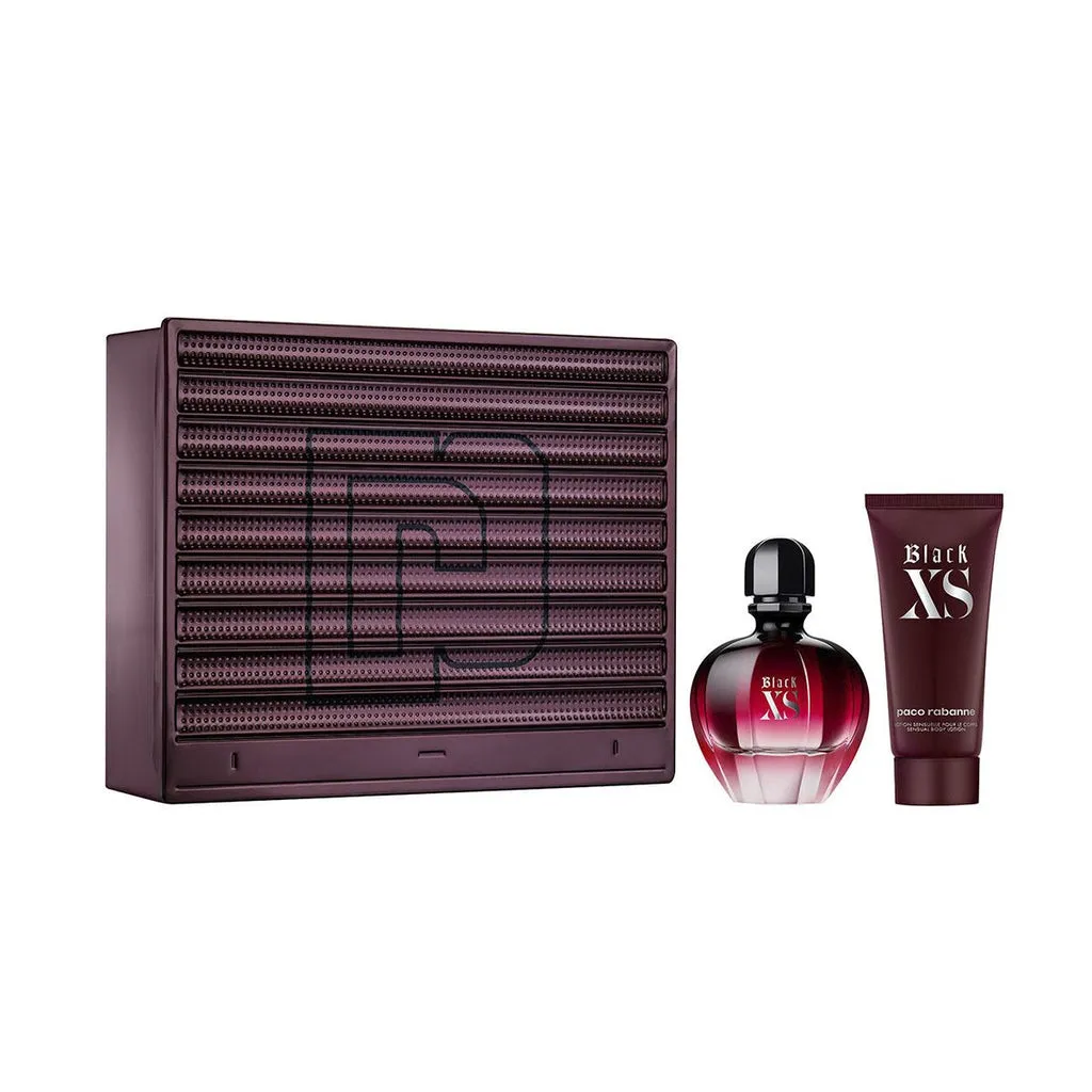 ESTUCHE BLACK XS EDP 80ML+ BODY LOTION FEM (80 ML - CAJA)