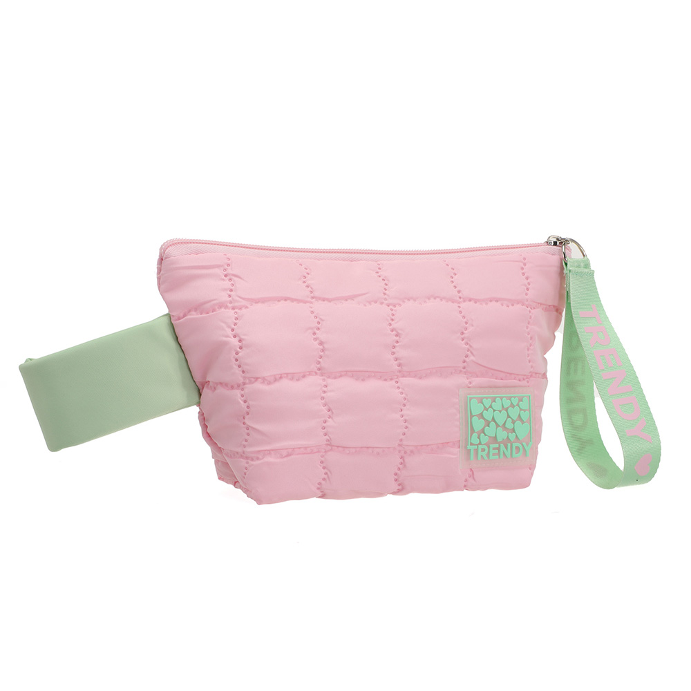 PORTACOSMETICOS 13X23X7CM - ROSA - 1 UND. TRENDY